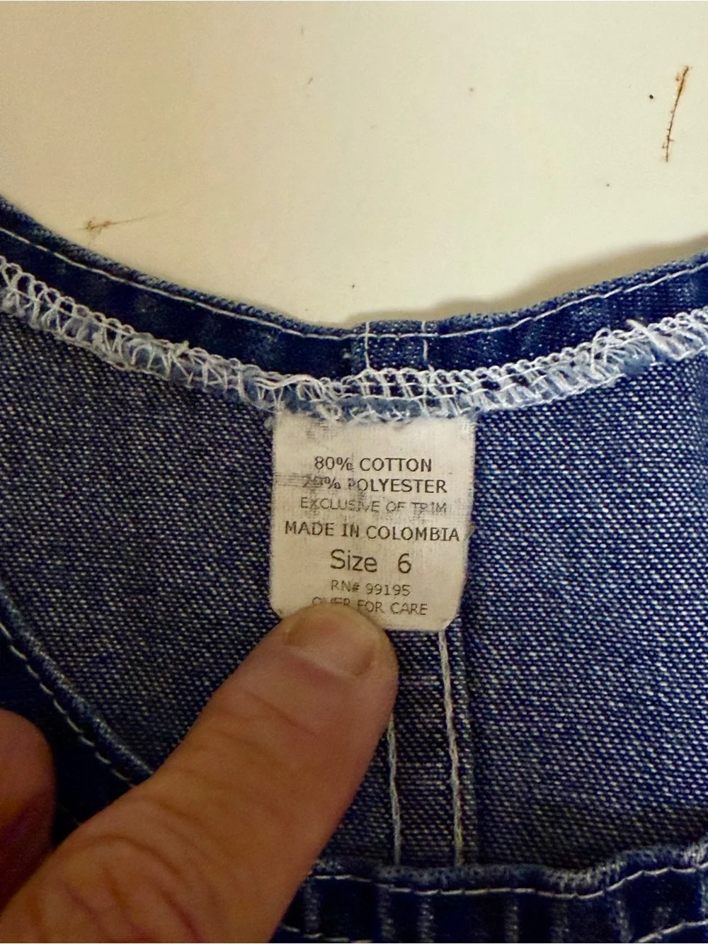 Unknown navy denim
